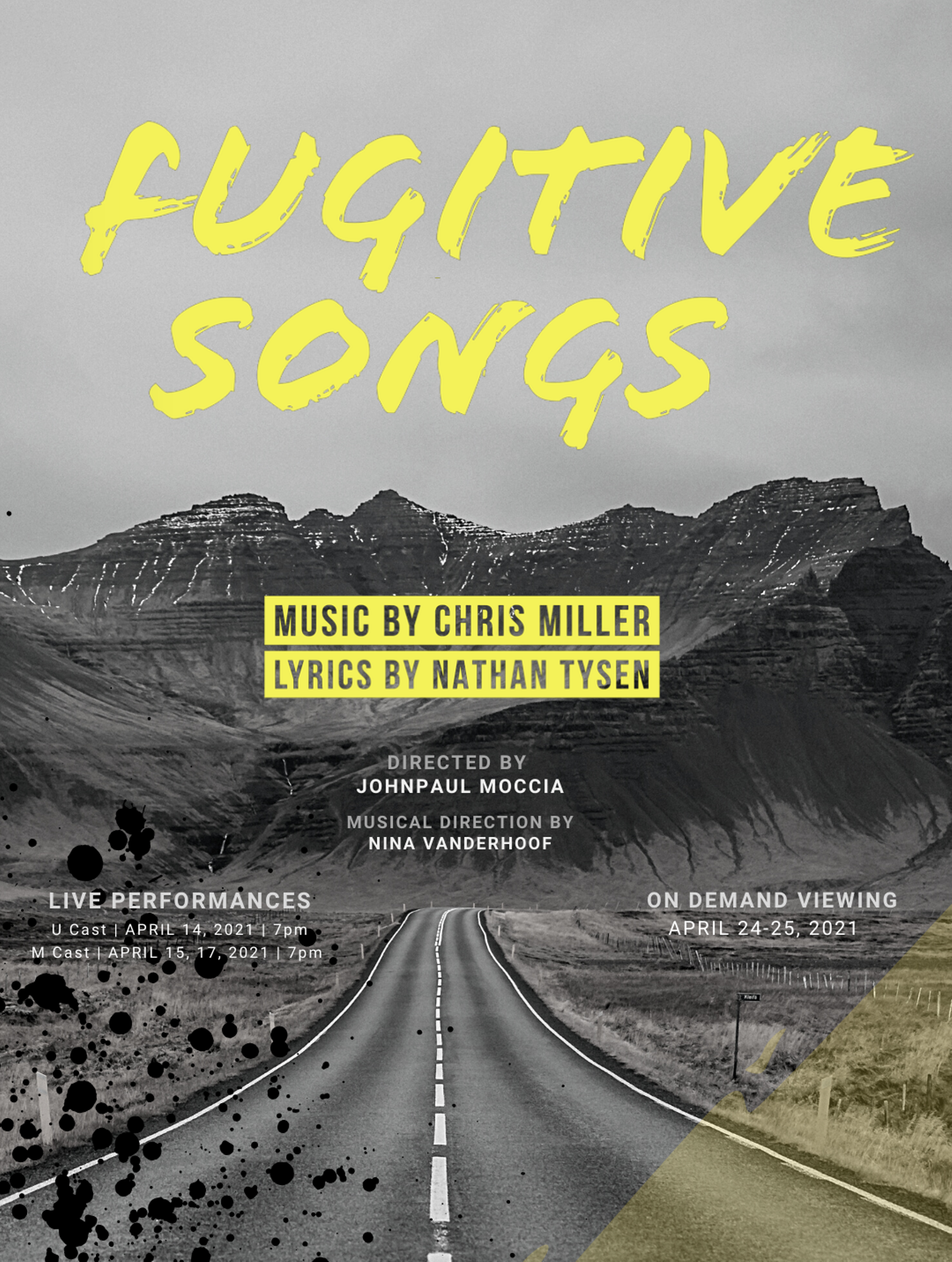 Fugitive Songs At American Heritage Performances April 14 21 To April 17 21 Cover Fugitive Songs At American Heritage Performances April 14 21 To April 17 21 Cover