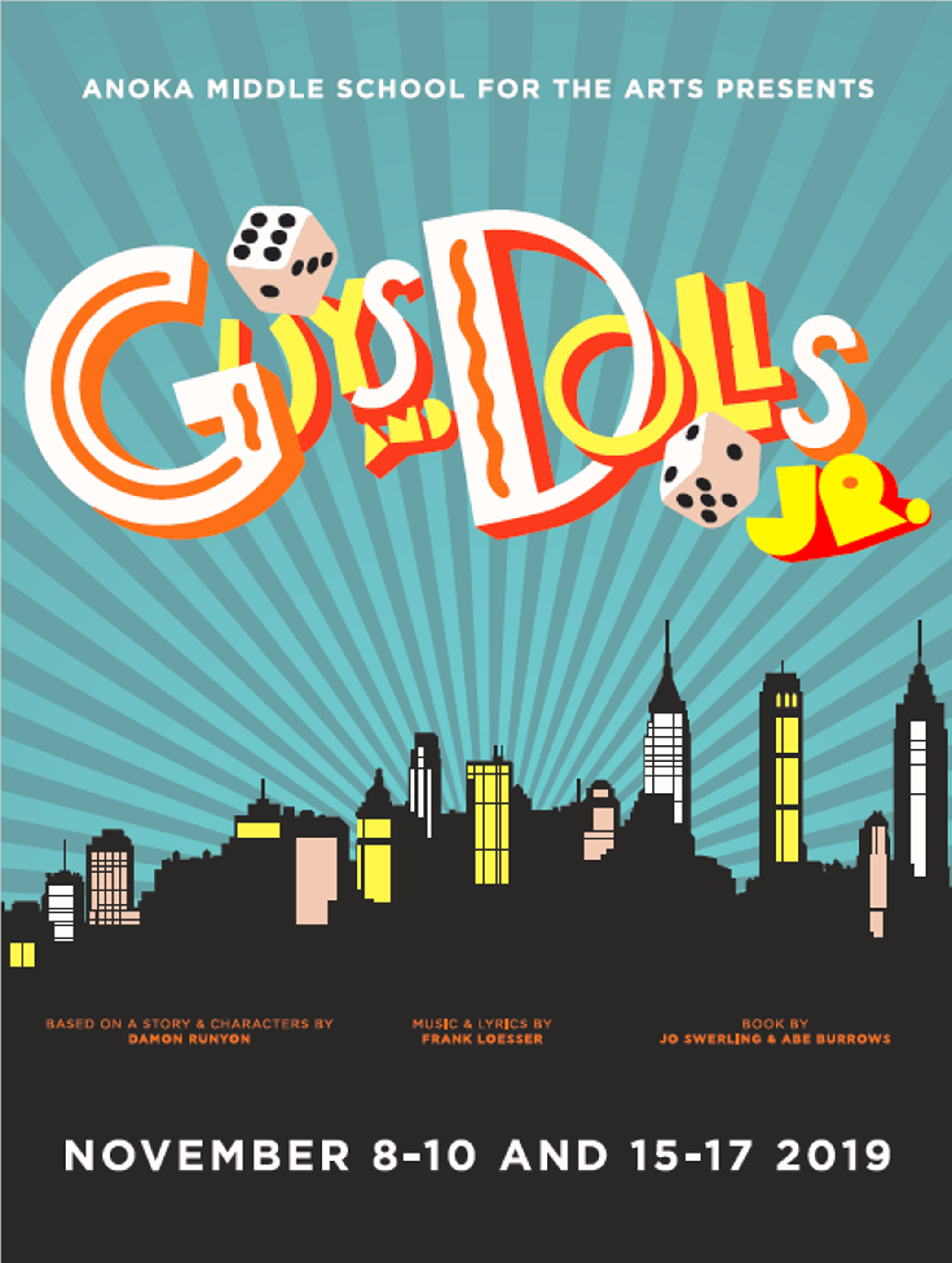 Guys And Dolls Jr At Anoka Middle School For The Arts Performances November 7 19 To November 17 19 Cover
