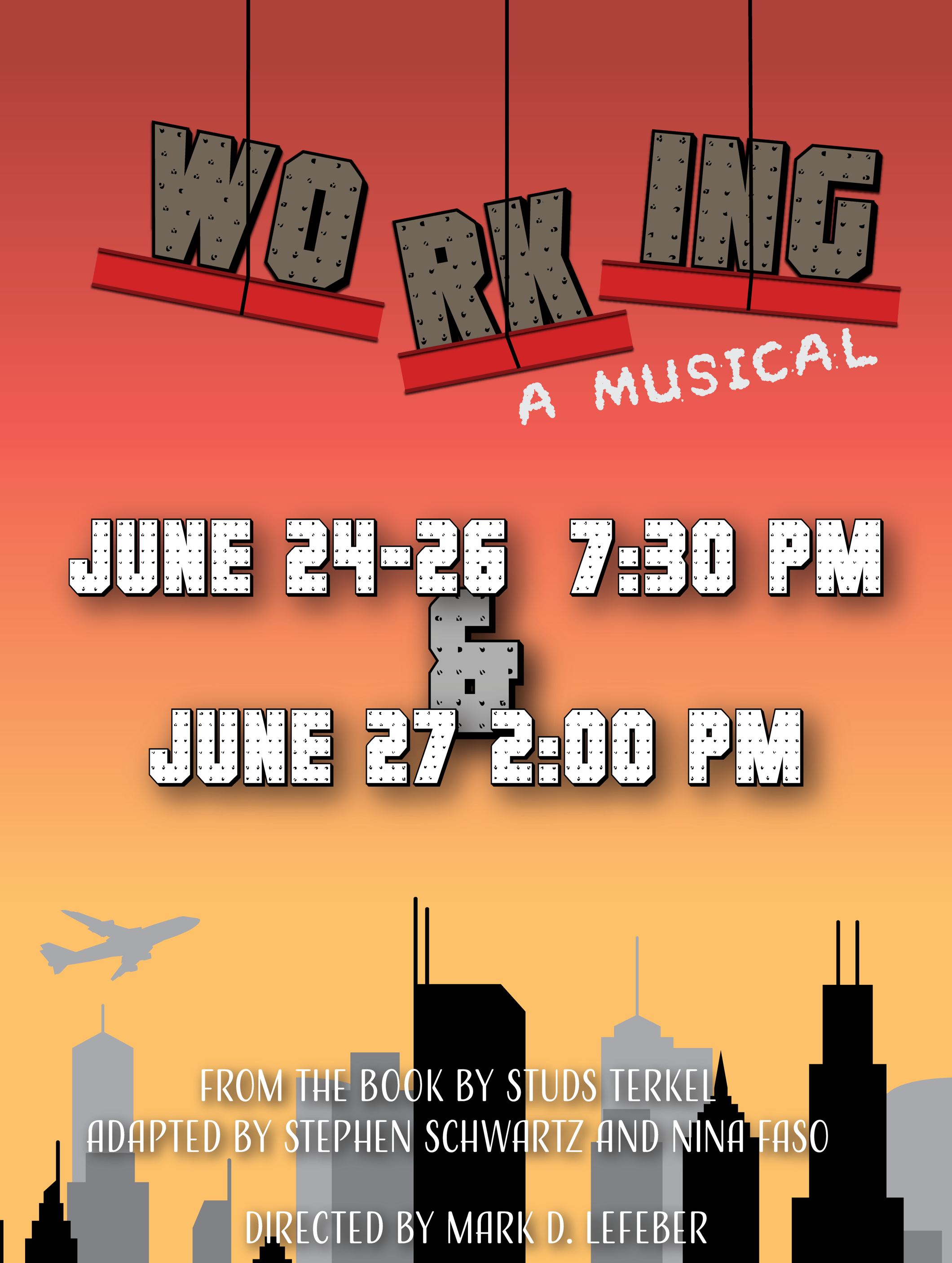 Working at Beaver Dam Area Community Theatre - Performances June 24