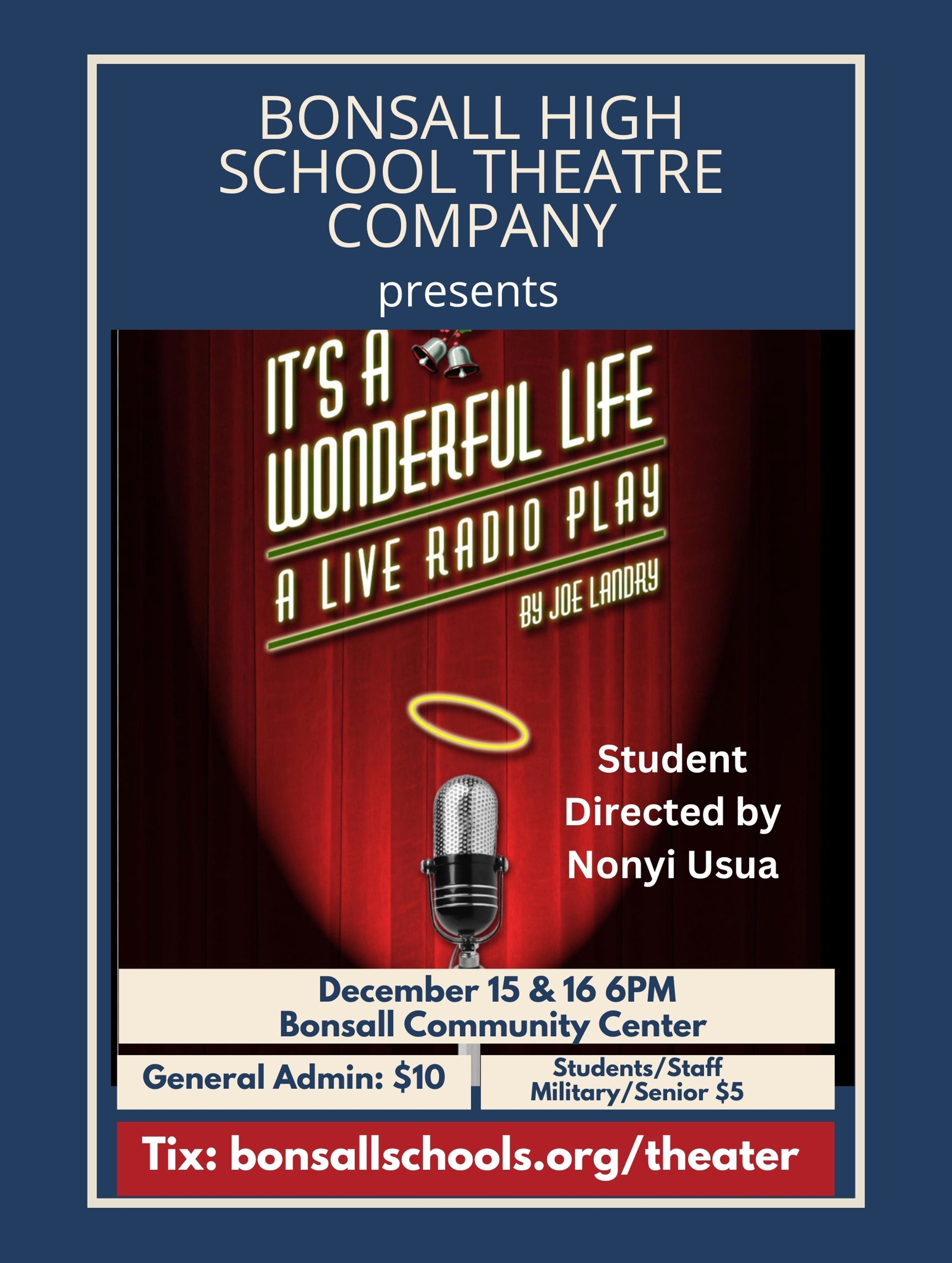 It s a Wonderful Life: A Live Radio Play at Bonsall High School