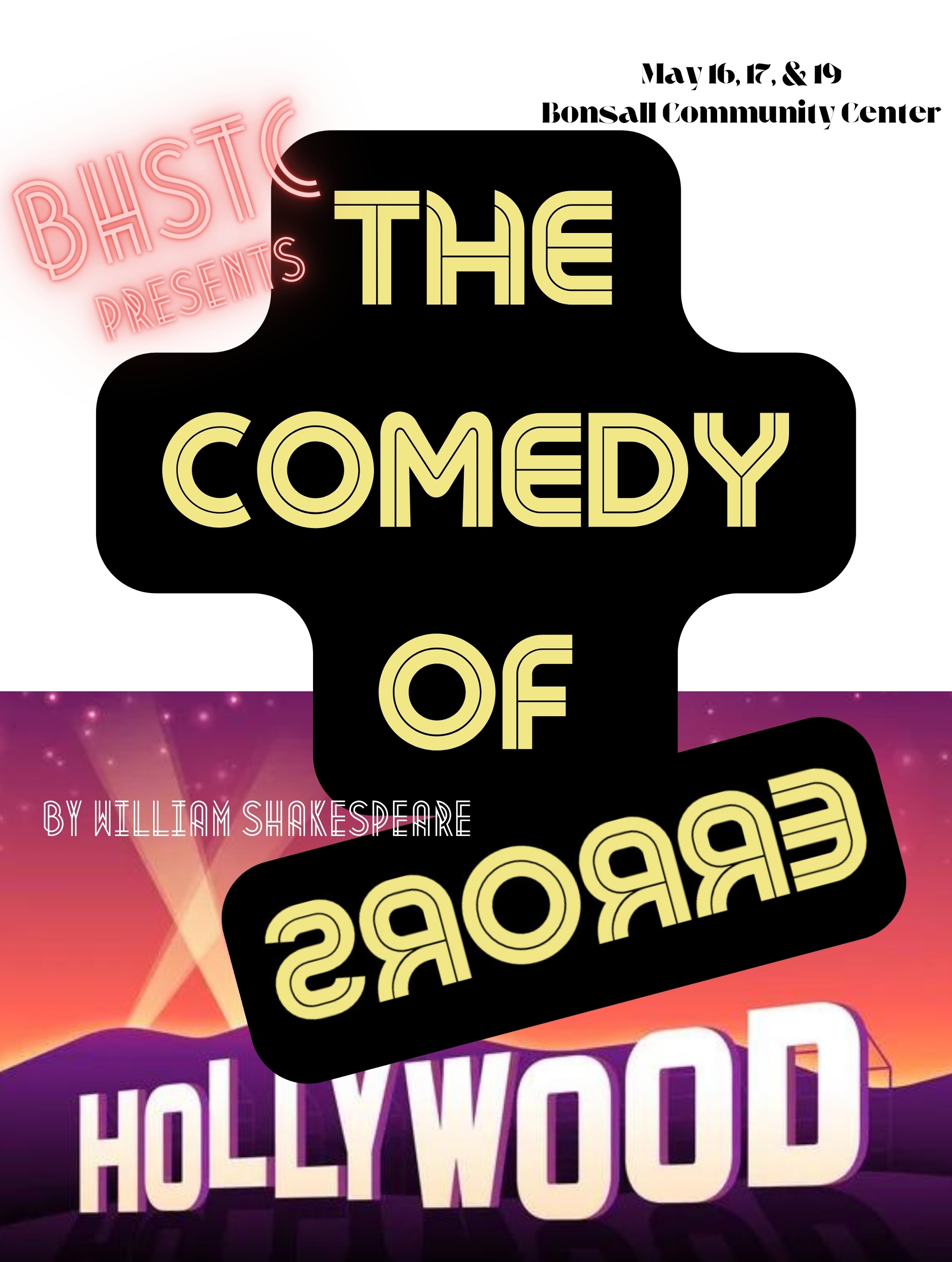 The Comedy of Errors at Bonsall High School Performances May 16 2024