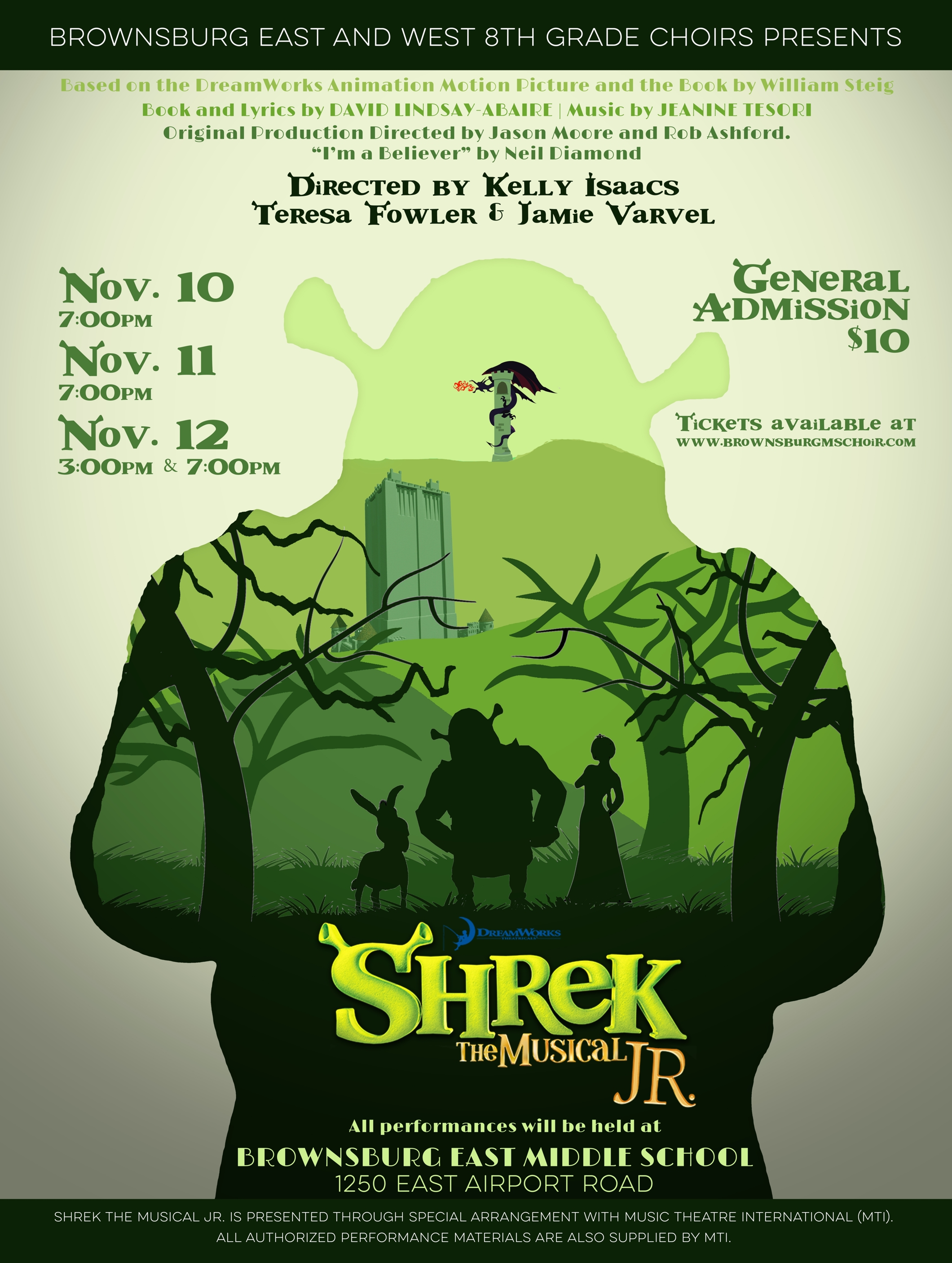 shrek the musical movie poster