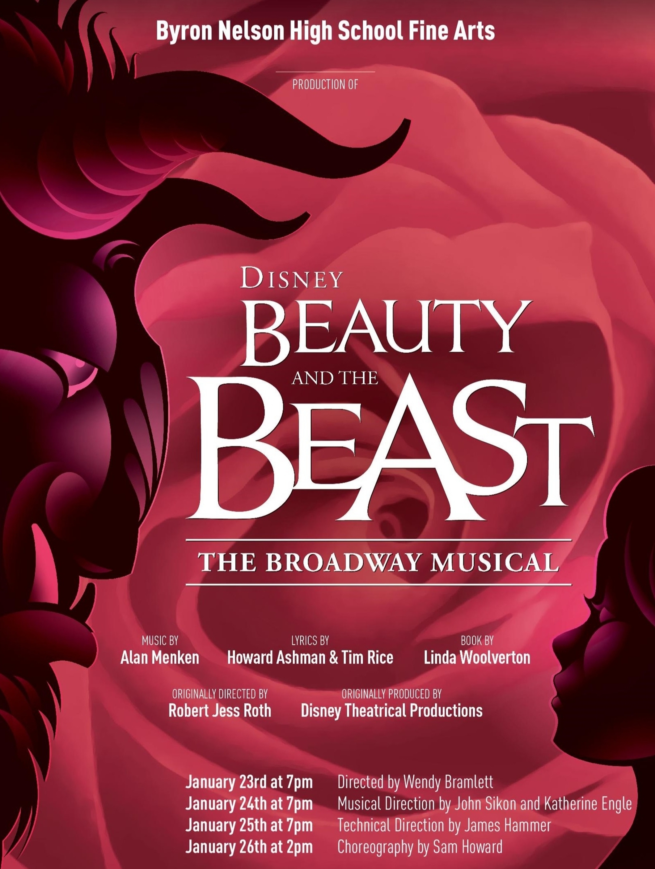Disney's Beauty and the Beast at Byron Nelson HS Performances January