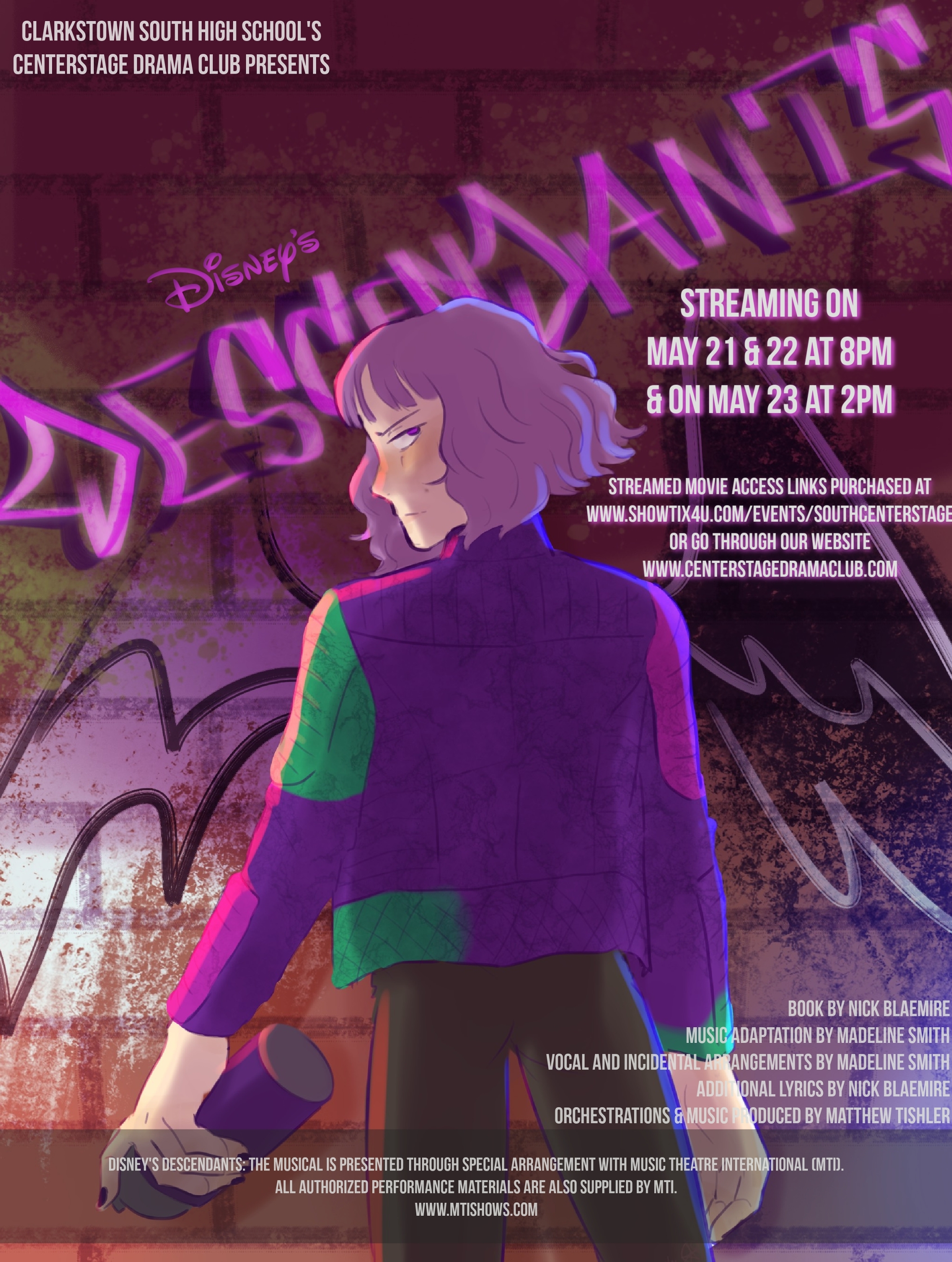 Disney S Descendants At Clarkstown South Senior High School Performances May 21 21 To May 23 21 Songs Page 3 Disney S Descendants At Clarkstown South Senior High School Performances May 21 21 To May 23 21 Songs Page 3