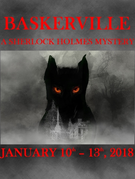 BASKERVILLE PLAYBILL BOOK PHILADELPHIA,PA JANUARY 2018 SHERLOCK HOLMES 