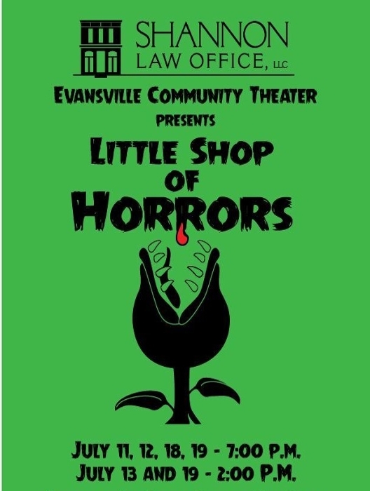 Little Shop of Horrors at Evansville Community Theatre Performances