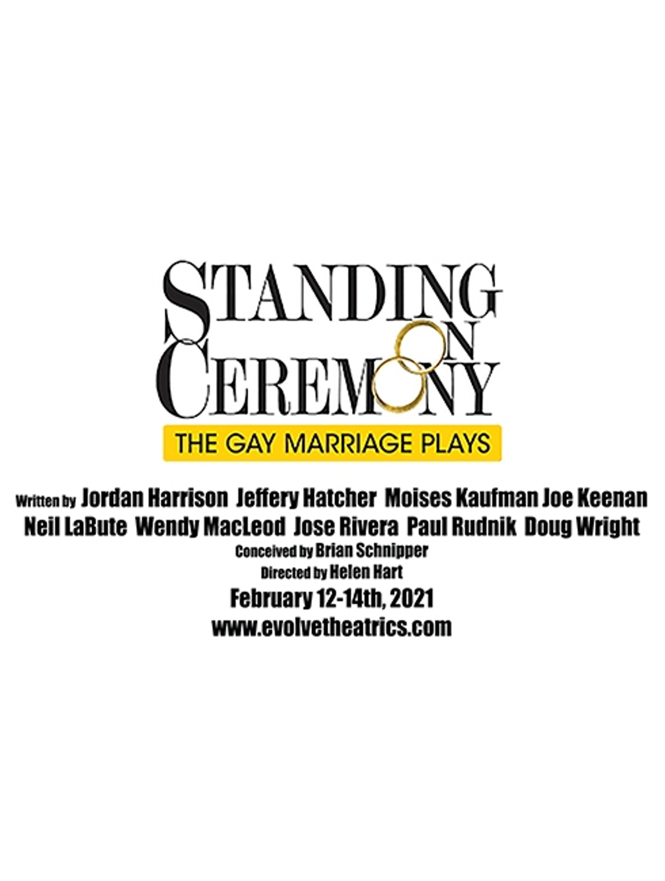 Standing On Ceremony The Gay Marriage Plays At Evolve Theatrics standing-on-ceremony-the-gay-marriage-plays-at-evolve-theatrics