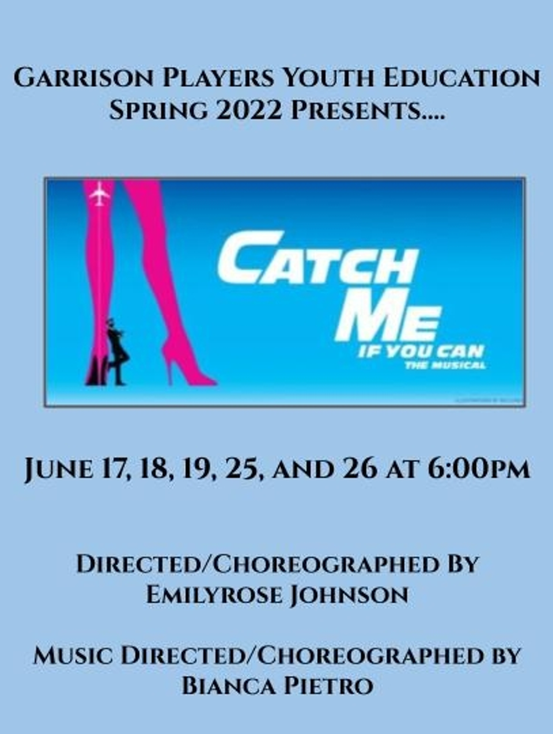 Catch Me If You Can The Musical at Garrison Players Arts Center