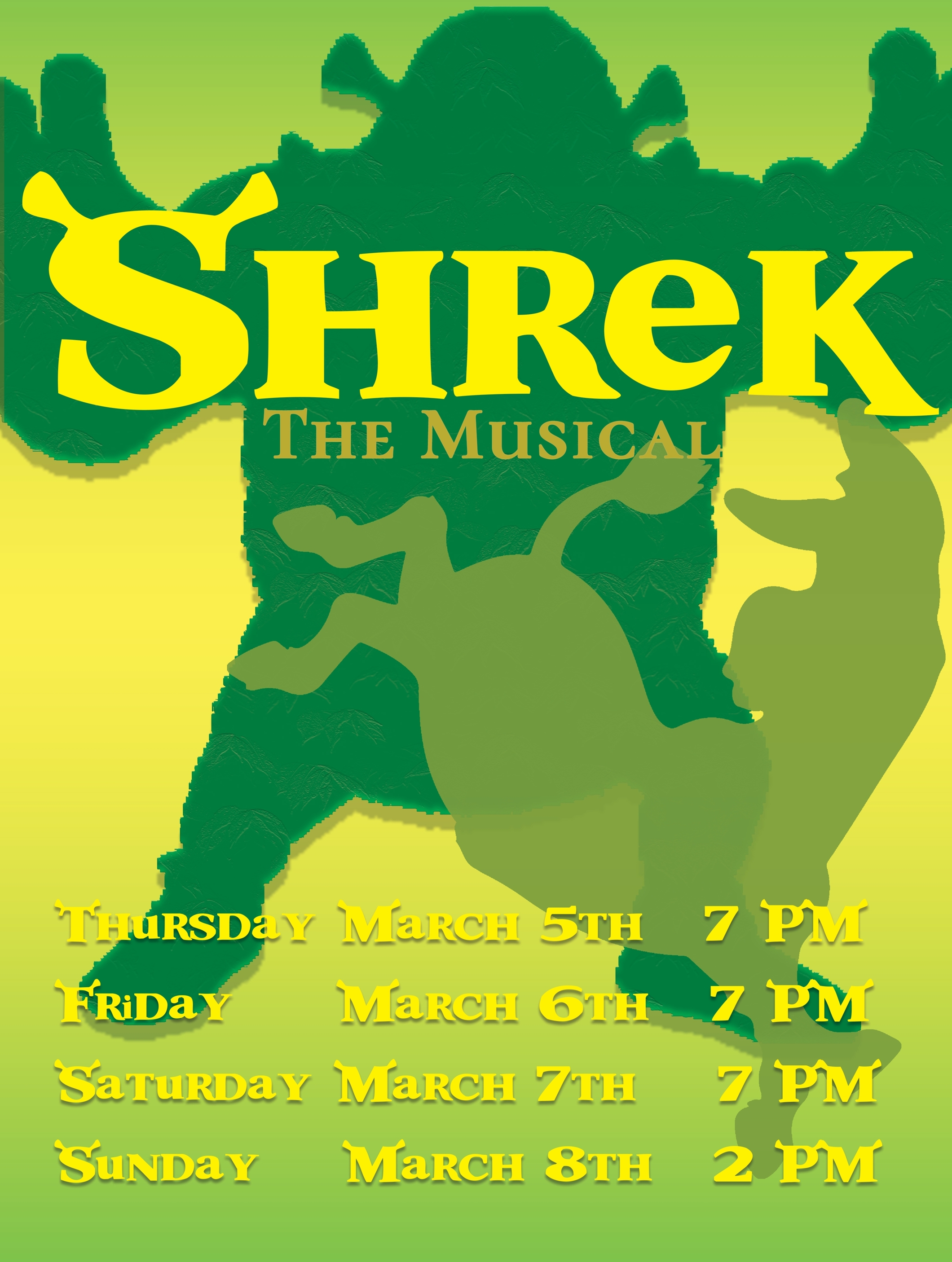 Shrek The Musical At Hiram High School Performances March 5