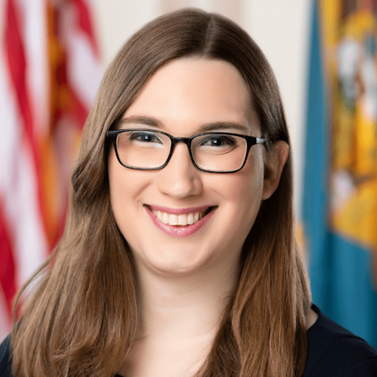 Senator Sarah McBride head shot