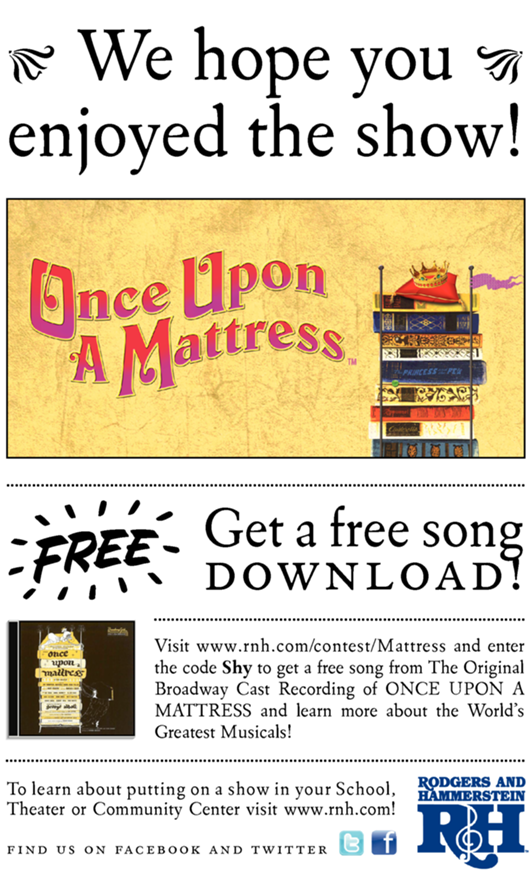Once Upon A Mattress At Medway High School Performances March 3