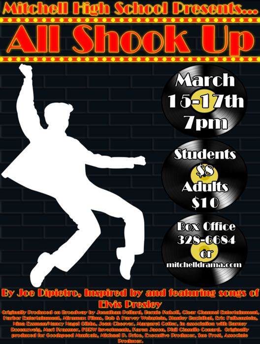 All Shook Up At Mitchell High School Performances March 15 2018