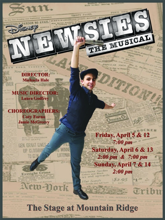 Newsies At Mt Savage Middle School Performances April 7 19 To April 14 19 Cover Newsies At Mt Savage Middle School Performances April 7 19 To April 14 19 Cover