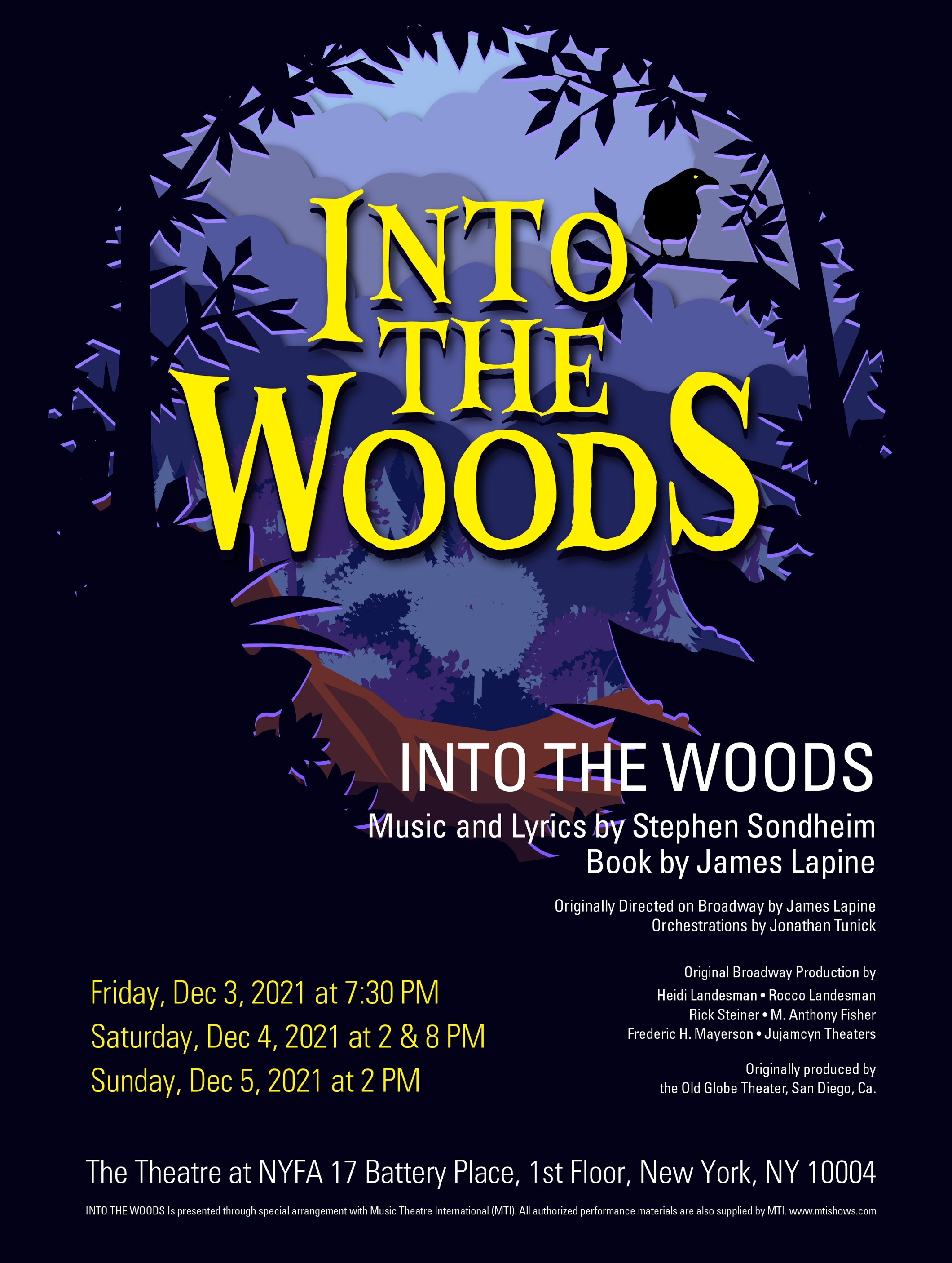 Into The Woods At New York Film Academy Performances December 3 2021 