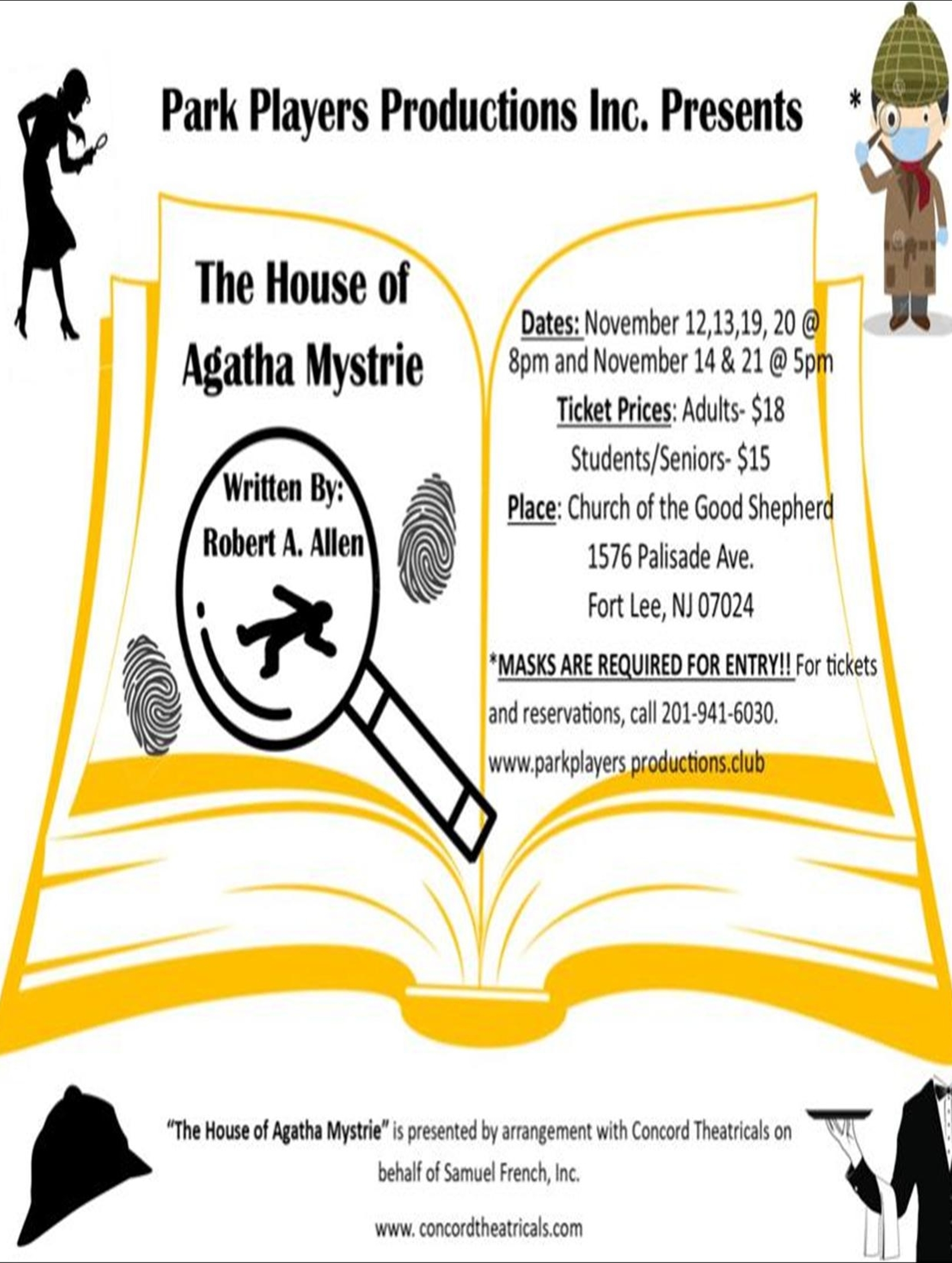 The House of Agatha Mystrie at Park Players Productions Inc