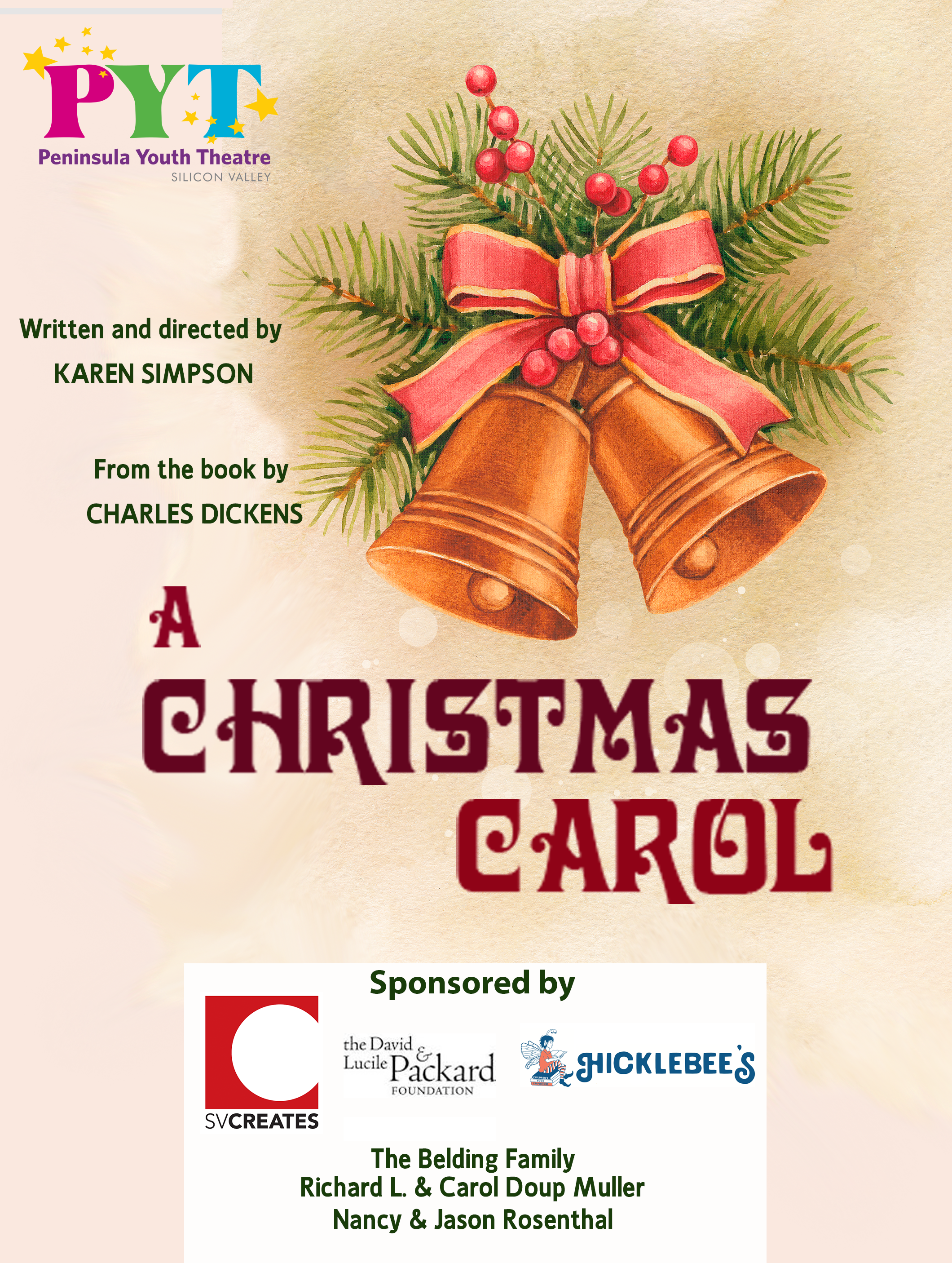 A Christmas Carol at Peninsula Youth Theatre Performances December 19