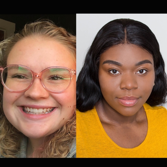 Emily Fleet & Georgerinna Farley as Lillie Anne head shot