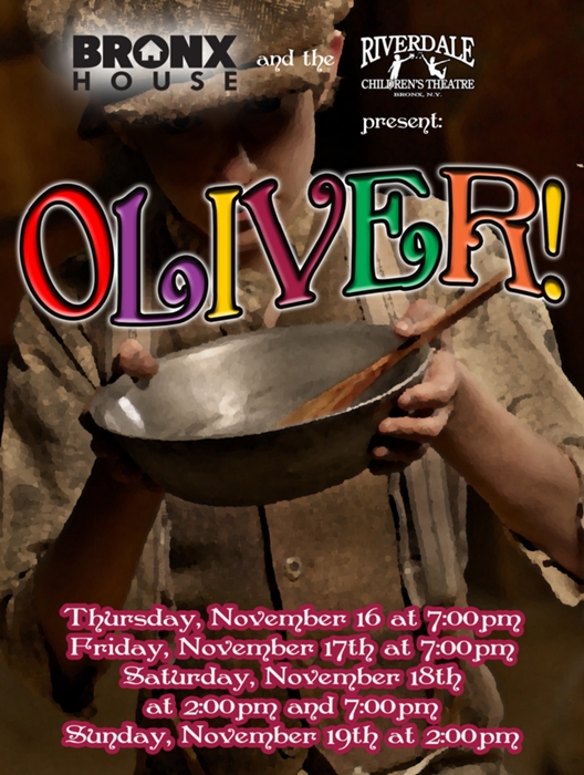 Oliver At Riverdale Children S Theatre Performances November 16 2017 To November 19 2017 Cover