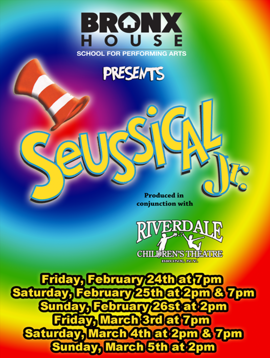 Seussical Jr At Riverdale Children S Theatre Performances February 24 2017 To March 5 2017 Cover