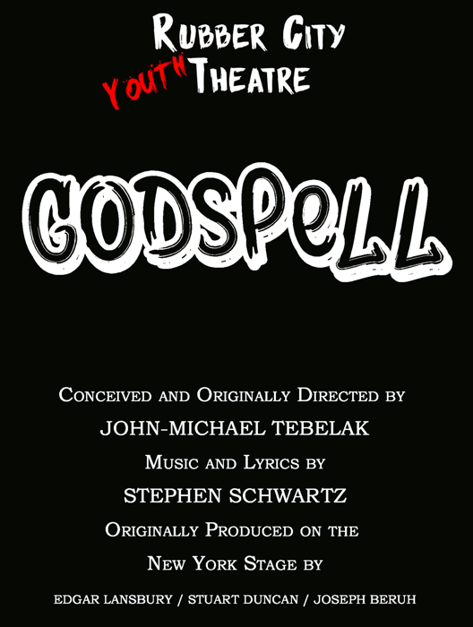 Godspell at Rubber City Theatre Performances November 9, 2017 to