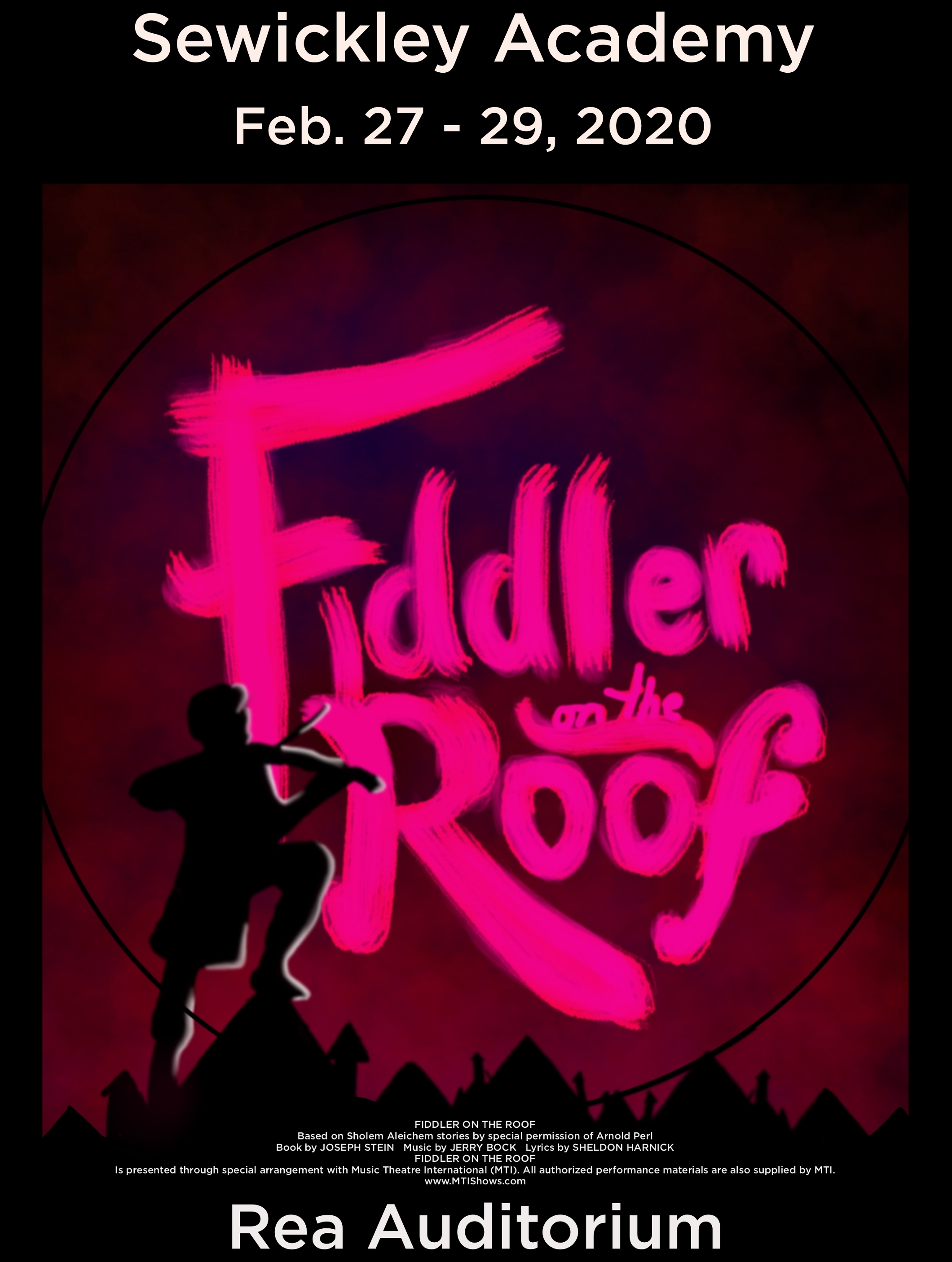 Fiddler On The Roof At Sewickley Academy Performances February 27 2020 To February 29 2020 Who S Who Page 6