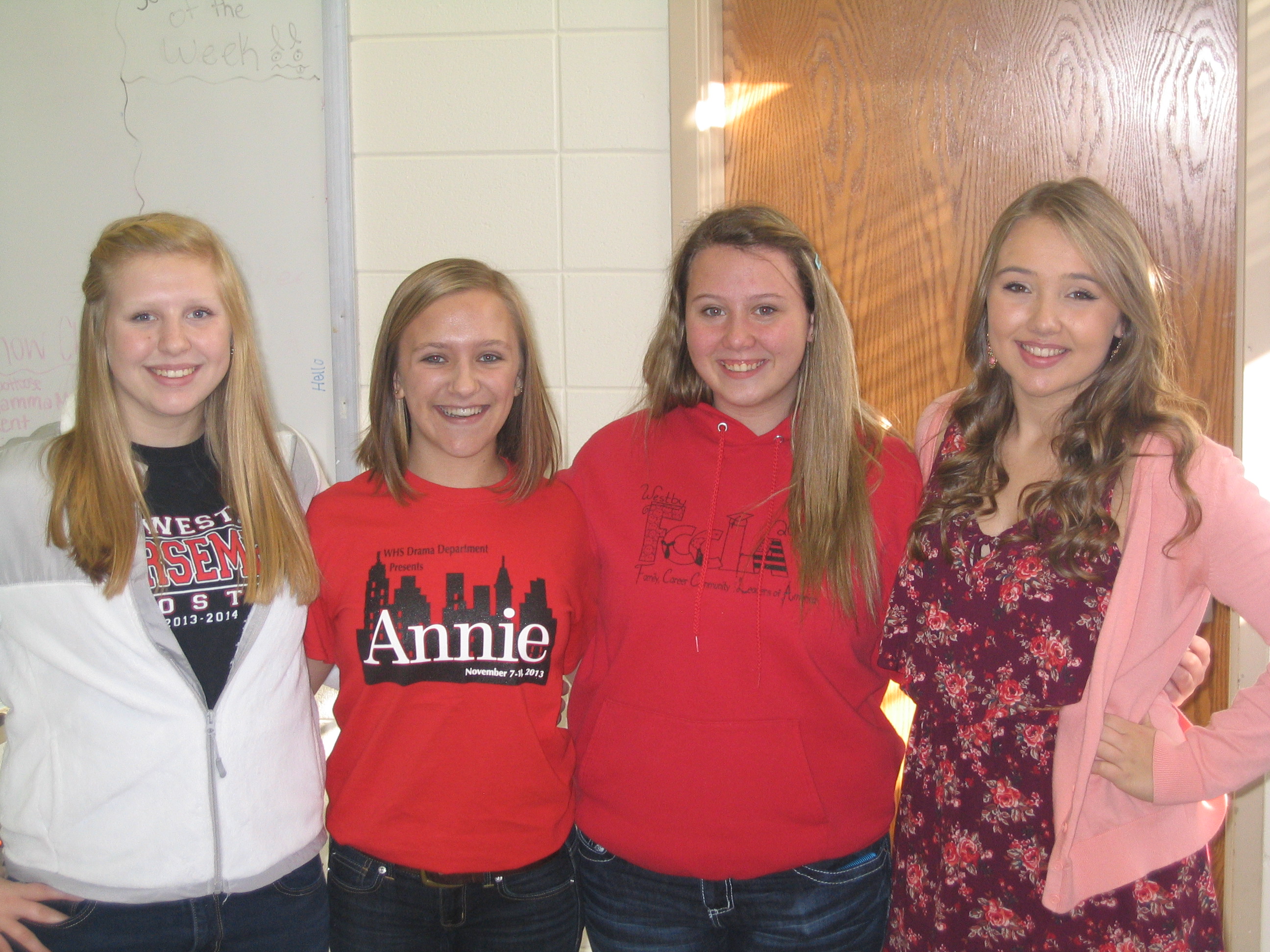 Alyssa Hass as Purity, Courtney Moser as Chasity , Alexa Ellis as Charity, Olivia Ahnen as Virtue head shot