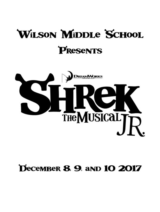 Shrek Jr At Wilson Middle School Performances December 8 2017 To December 10 2017 Cover