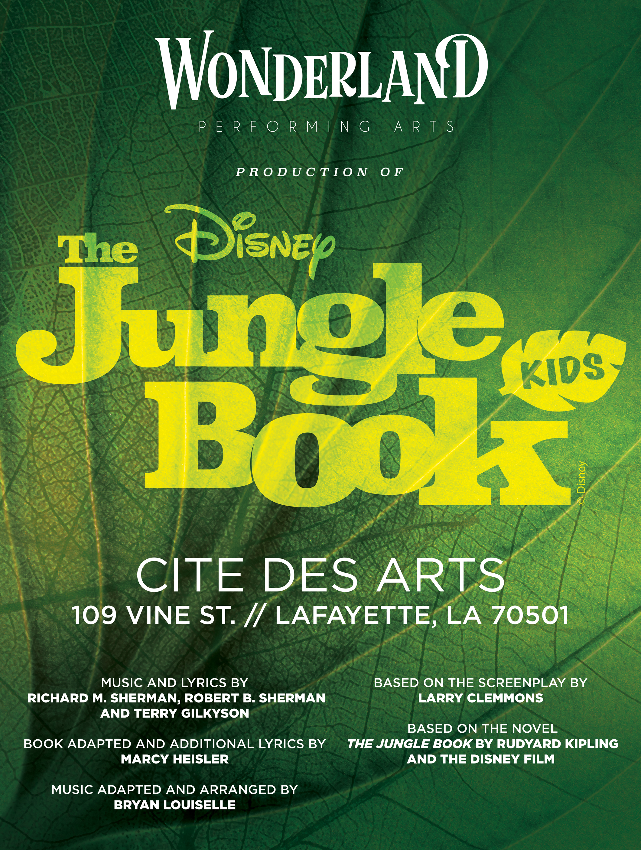 Disney S The Jungle Book Kids At Wonderland Performing Arts Llc Performances November 15 2019 To November 24 2019 Songs Page 3 playbillder